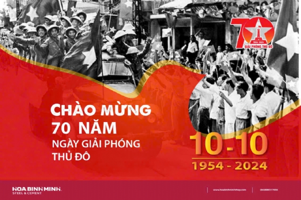 CHÀO MỪNG 70 NĂM NGÀY GIẢI PHÓNG THỦ ĐÔ (10/10/1954 - 10/10/2024)