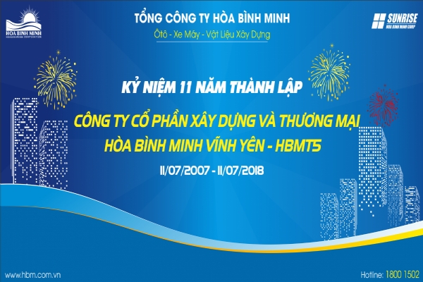 11th Anniversary of HOA BINH MINH VINH YEN CONSTRUCTION AND TRADING JOINT STOCK COMPANYCOMPANY