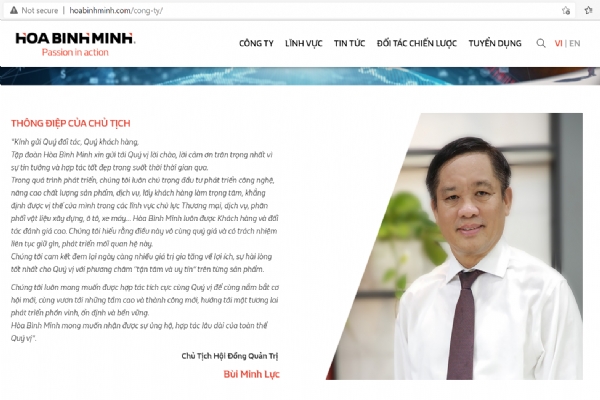 Hoa Binh Minh Launching New Website